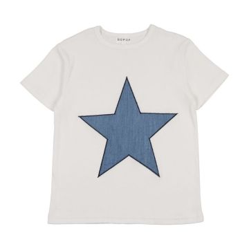 Bopop Denim Star White Tee