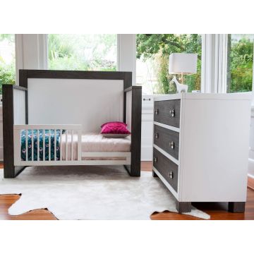 Milk Street Baby True 3 Drawer Dresser - Mud with Snow 