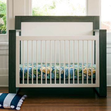 Milk Street Baby True Convertible Crib - Mud with Snow 