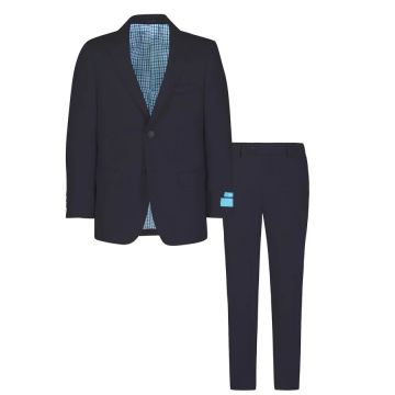 T.O. Collection BOYS NAVY KNIT SLIM SUIT