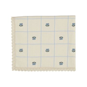 Bebe Organic Lisa Jacquard Blanket Tulip Jacquard