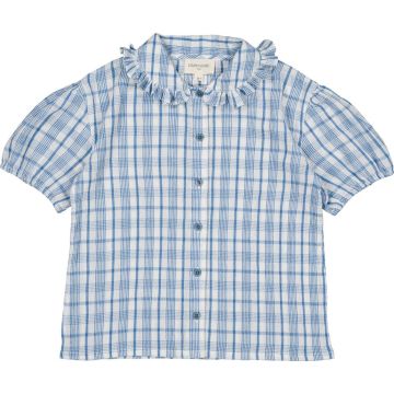 Louis Louise June Crepe Check Tunic Blue