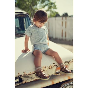 Teela Structure Denim Baby Boy Set Stonewash