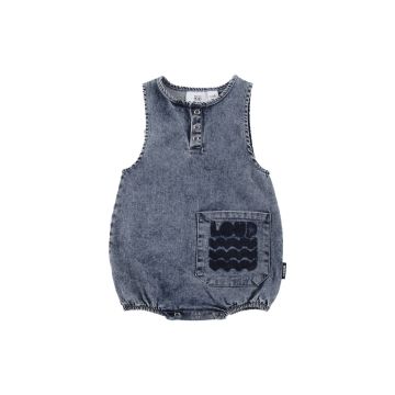 Loud Apparel Tuffo Romper Mid Blue