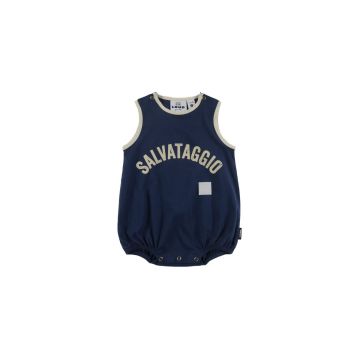 Loud Apparel River Romper Navy