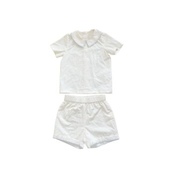 One Child Alveron - Pointy Collar Shirt And Shorts 