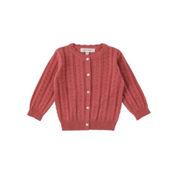 Bene Bene BABY)Flutter Eyelet Knit Cardigan