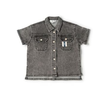 Birnham on the Sea Black wash Boy shirt
