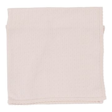 Lil legs FINE POINTELLE BLANKET Pale Pink