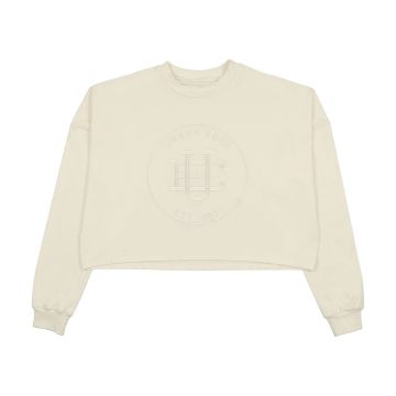 Urban Edge Embroidered Logo tee Off White