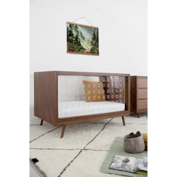 Ubabub Nifty Clear 3-In-1 Crib In Walnut Finish