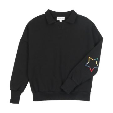 Bopop Heart/Star Collared Boy Sweatshirt