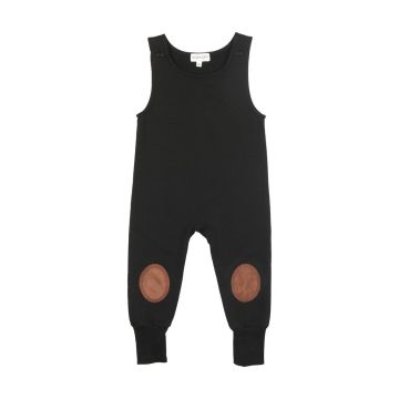 Bopop Suede Patch Overalls