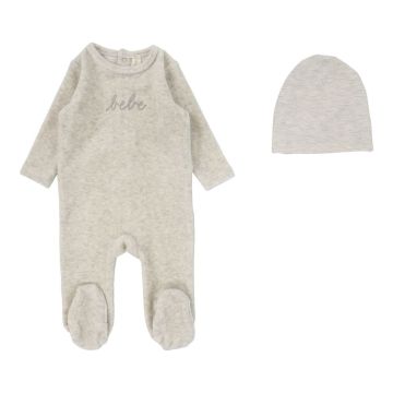 Lilette Velour Bebe Footie Set