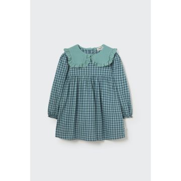 My Little Cozmo Gingham flannel dress Blue Midnight