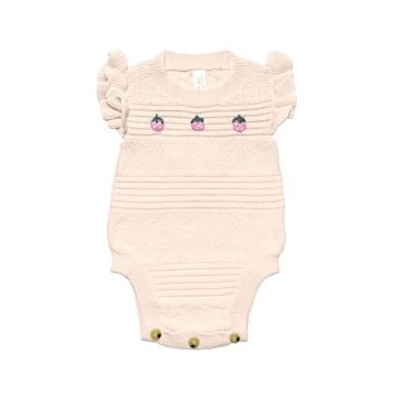 Tun Tun Embroidered Romper Lt. Pink