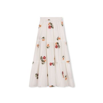 Mallory & Merlot Scattered Floral Tiered Skirt 