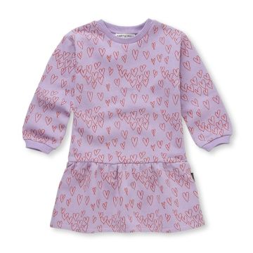 Sproet and Sprout DRESS HEARTS PRINT Lavender