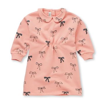Sproet and Sprout DRESS BOWS PRINT Peach Parfait