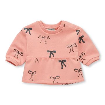 Sproet and Sprout BABY PEPLUM BOWS Peach Parfait