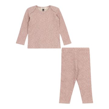 Fragile 2 pc Girls Set Beige/Mauve