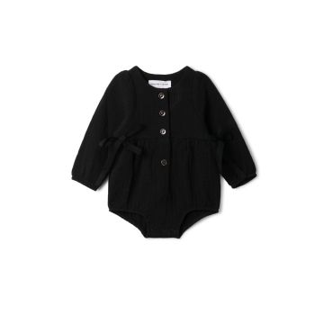 Charlotte & George Baby Onesie With Woven Fabric