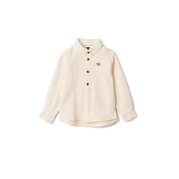 Charlotte & George Boys Shirt With Woven Fabric