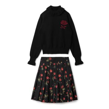 Clo Girls 2 PCS Set With Knife Pleated Skirt