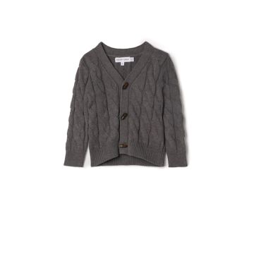 Charlotte & George Boys V Neck Cardigan In Knit