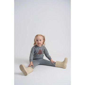 Fragile 2PC Set With Hat Print M Grey Mix/Denim