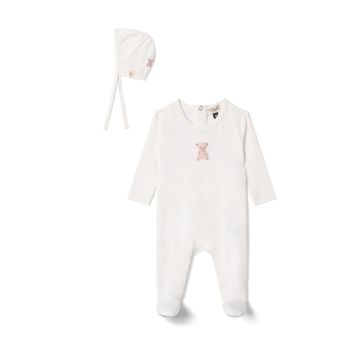 Bebe Bella Baby Modal Stretchy With Bear Embroidery