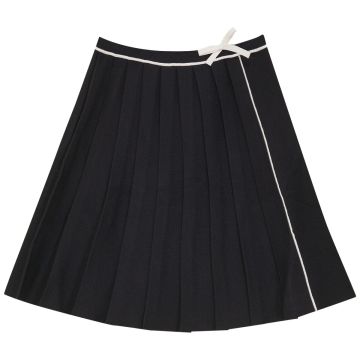 Imagine Girls Pleated Knit Skirt Black