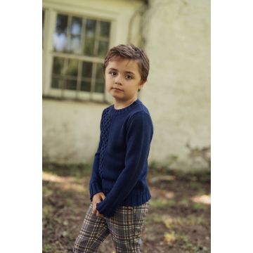 Mr. Mr Boys Oxford Blue Knit Sweater