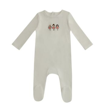Mini Label Mini Dancing Dolls Footie White