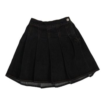 Analogie Pleated Denim Skirt