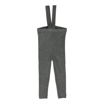 Lil Legs Knit Long Suspender Leggings