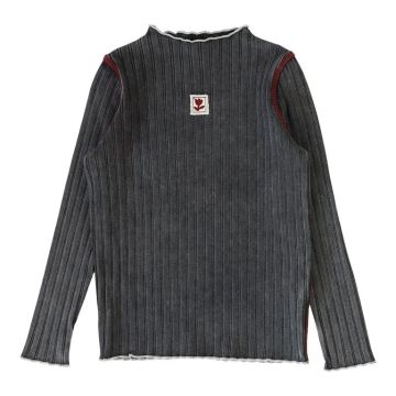 Lil Legs Contrast Funnel Neck