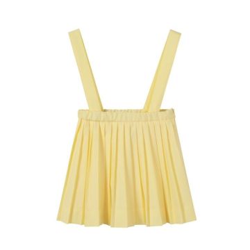 Nou Nelle Yellow Pleated Jumper
