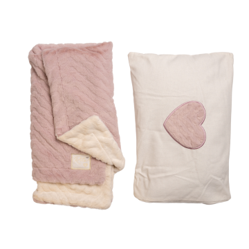 Ritz Y Shaped Zigzag Mauve/white