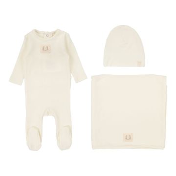 Lilette Pointelle Emblem Layette Set