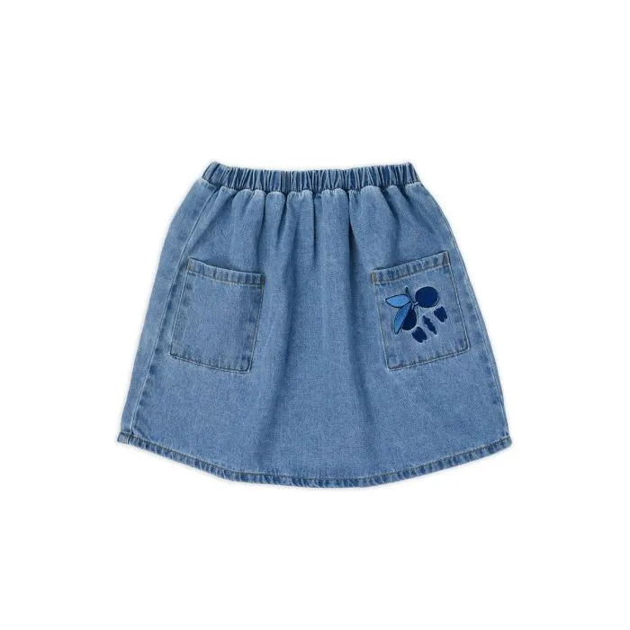 【WONDER WONDER】Tsuka Damage Brush Washing Mini Denim Skirt Tsuka Damage Brush Washing Mini Denim Skirt - WONDER WONDER