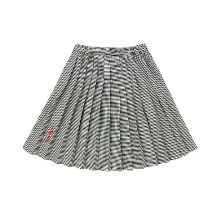 スカート Coco check pleats skirt ANDMARY】Coco check pleats skirt