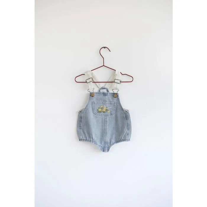 Please Mom Distressed Barrel Baby Romper - Yellow Please Mom Distressed Barrel Baby Romper - Yellow