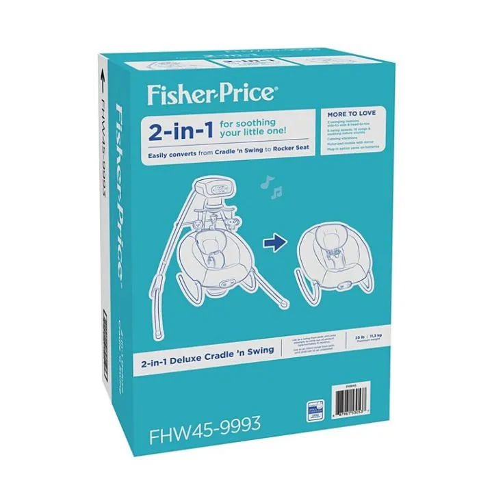 Infant Deluxe Fisher Price In Gift Set Deluxe Cradle Fisher Price