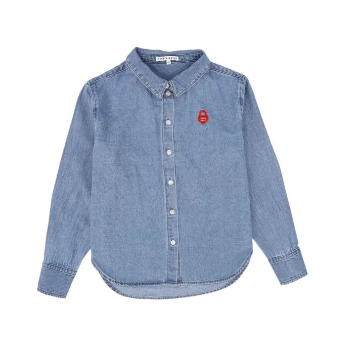 Little Parni Denim Teen Shirt K503 - Blue Little Parni Denim Teen Shirt K503 - Blue