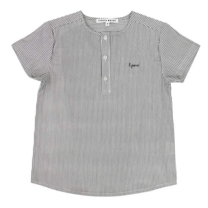 Little Parni K404 Boy's Striped Shirt - Blue/White Little Parni K404 Boy's Striped Shirt - Blue/White