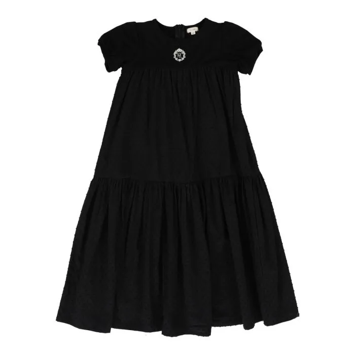 Lil Legs Emblem Maxi Dress Short Sleeve - Black Lil Legs Emblem Maxi Dress Short Sleeve - Black