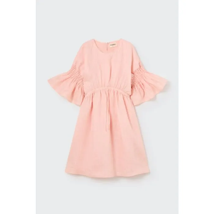 My Little Cozmo Linen Dress Crystal Pink