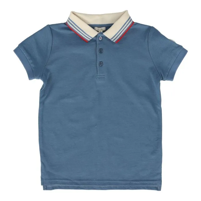 Lil Legs Boys Multi Stripe Collar Polo - Navy Lil Legs Boys Multi Stripe Collar Polo - Navy