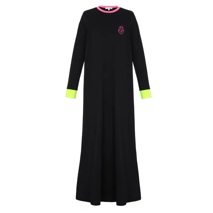 Little Parni Heartlock Neon Cuff Nightgown PJ85 - Black/Pink Final sale Little Parni Heartlock Neon Cuff Nightgown PJ85 - Black/Pink Final sale